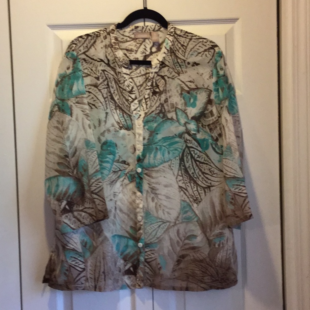 Summer Blowout!  Chico’s sheer blouse